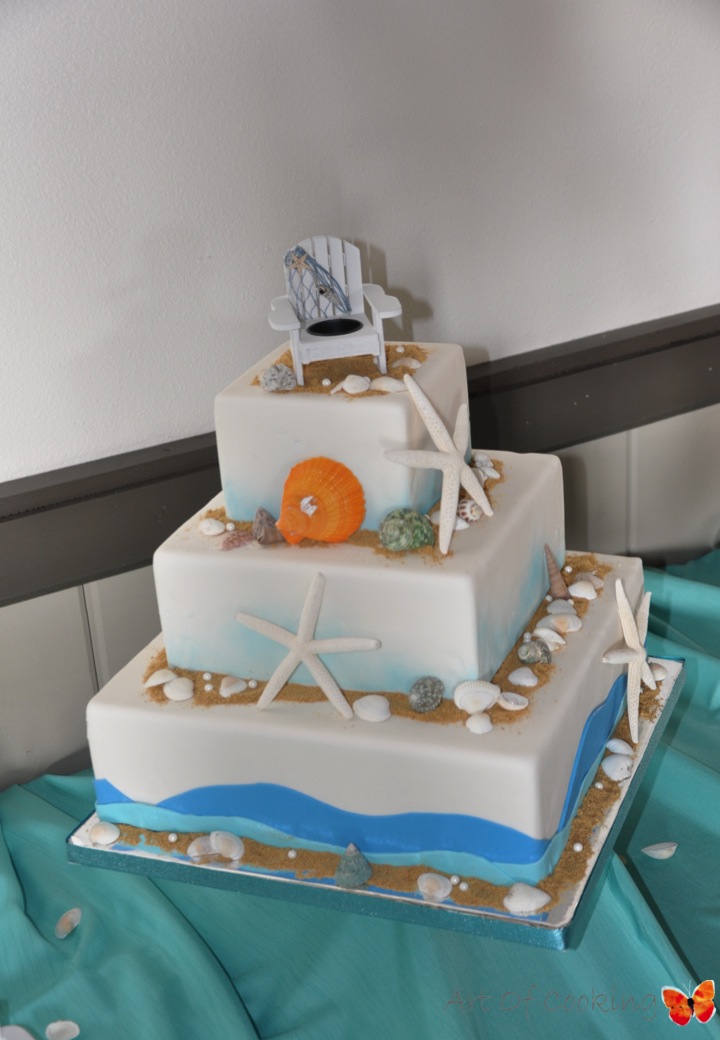 Beach Wedding Cake Full Service Catering And Event Planning