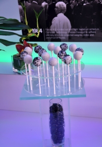 Chocolate Yuzu Lollipop Display for Dassault Falcon Jet Corporate Event at NBAA Las Vegas